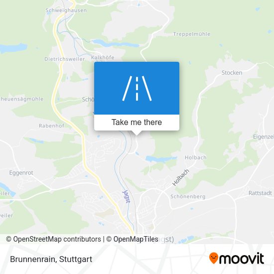 Brunnenrain map