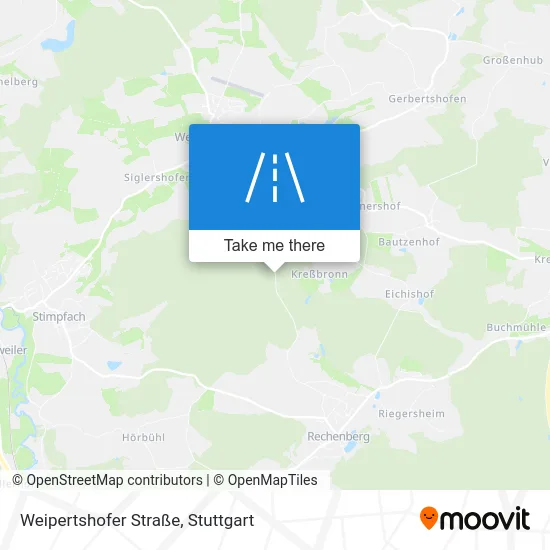 Карта Weipertshofer Straße