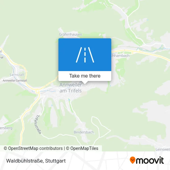 Карта Waldbühlstraße