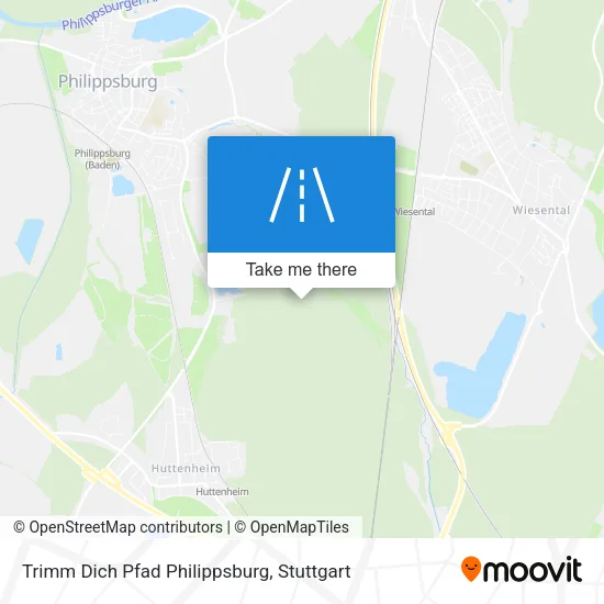 Карта Trimm Dich Pfad Philippsburg