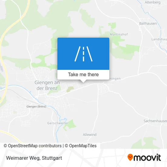 Карта Weimarer Weg