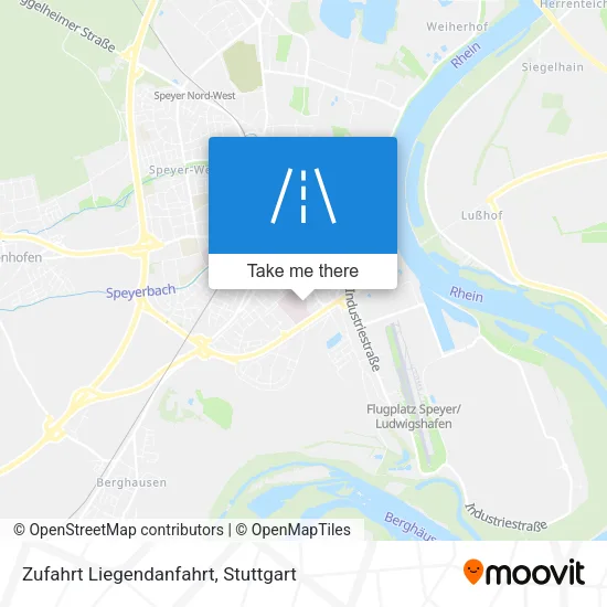 Карта Zufahrt Liegendanfahrt