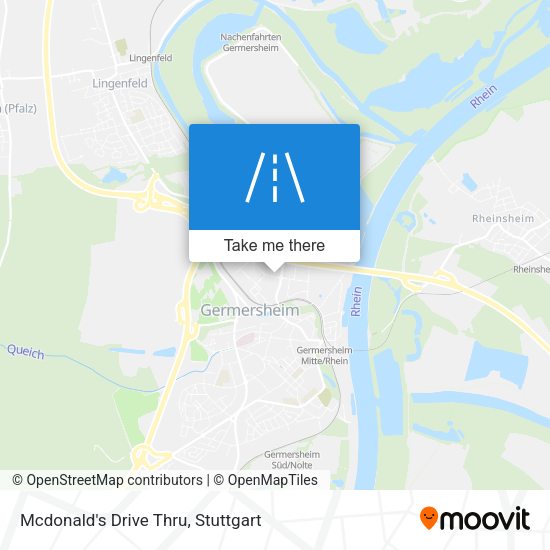 Карта Mcdonald's Drive Thru