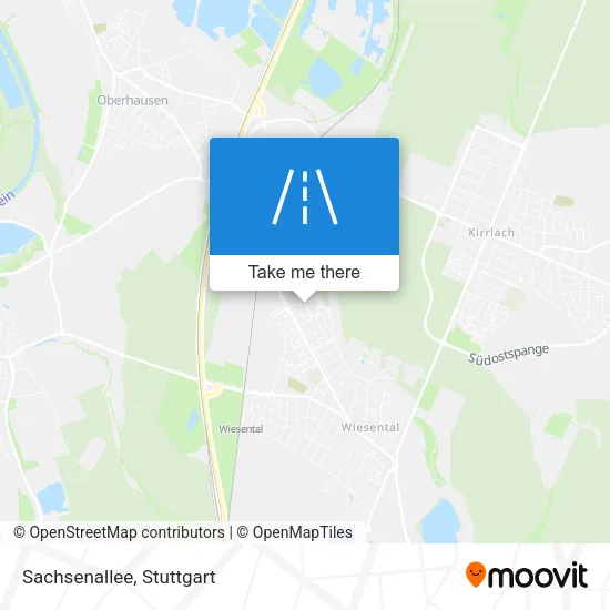 Карта Sachsenallee