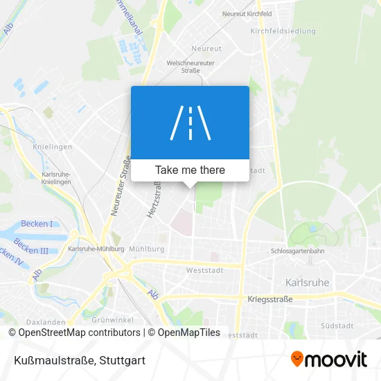 Карта Kußmaulstraße
