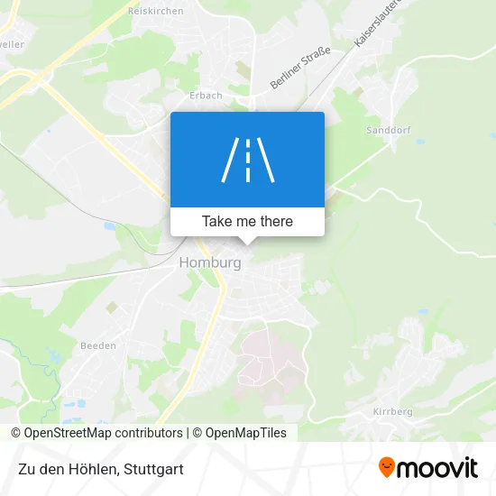 Карта Zu den Höhlen