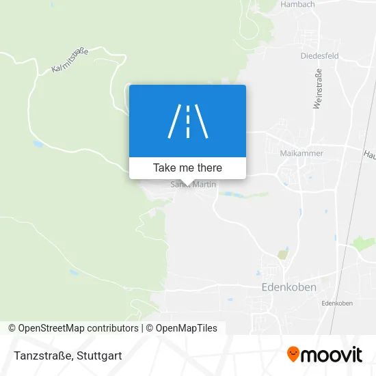 Карта Tanzstraße