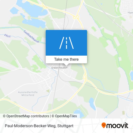 Paul-Moderson-Becker-Weg map