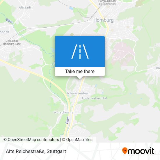 Alte Reichsstraße map