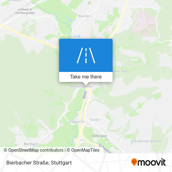 Карта Bierbacher Straße