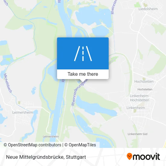 Карта Neue Mittelgründsbrücke