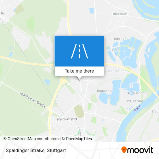 Карта Spaldinger Straße