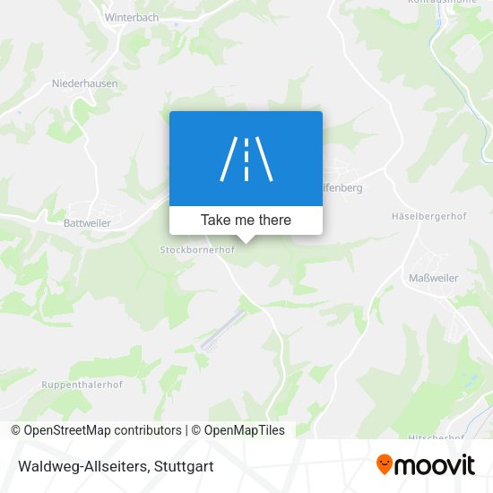 Waldweg-Allseiters map