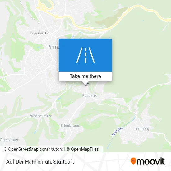 Карта Auf Der Hahnenruh