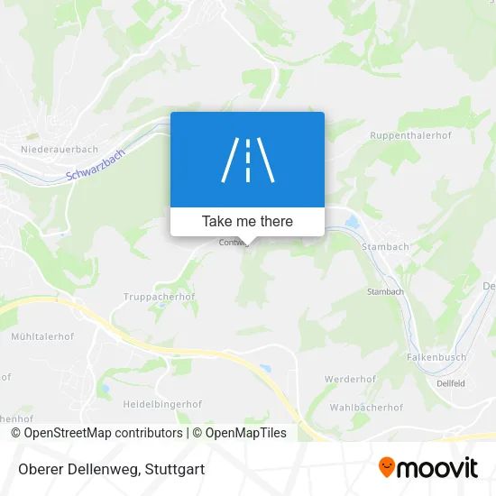 Карта Oberer Dellenweg