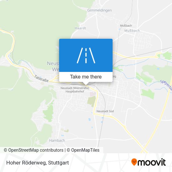 Hoher Röderweg map