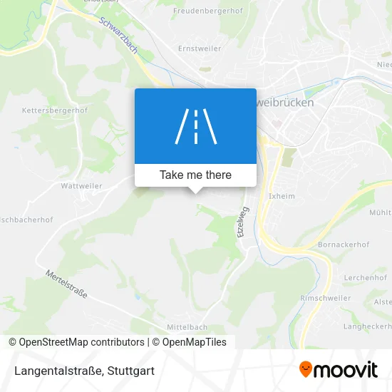 Карта Langentalstraße