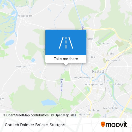 Gottlieb-Daimler-Brücke map