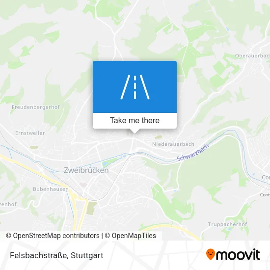 Карта Felsbachstraße