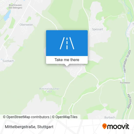 Карта Mittelbergstraße