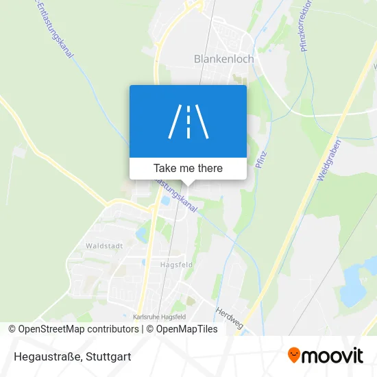 Карта Hegaustraße
