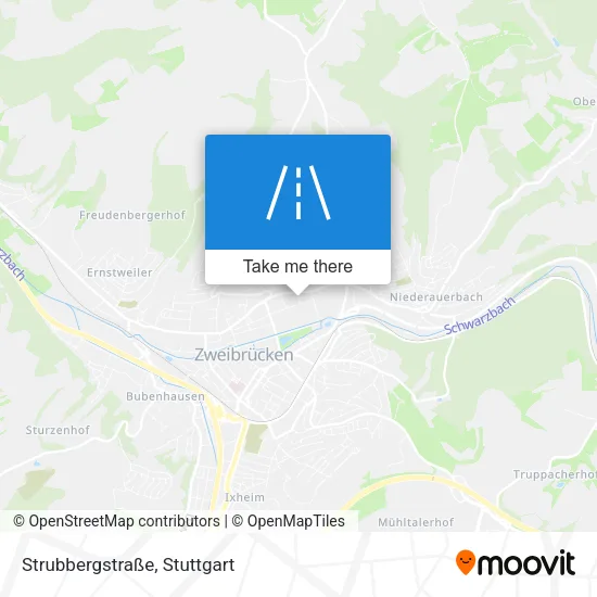Карта Strubbergstraße