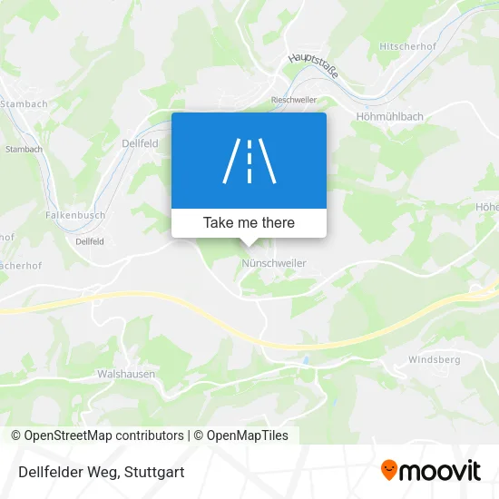 Карта Dellfelder Weg