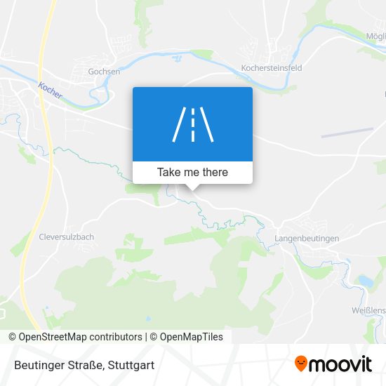 Beutinger Straße map