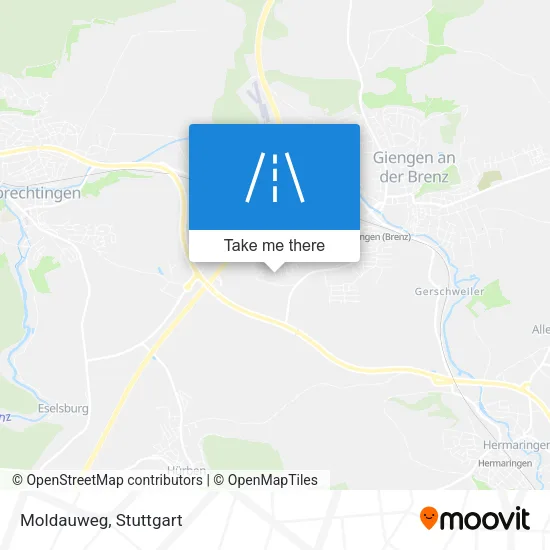 Карта Moldauweg