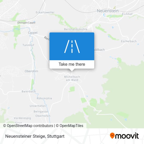 Neuensteiner Steige map