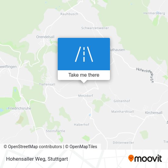 Карта Hohensaller Weg