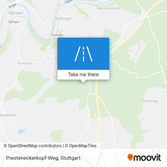 Presteneckerkopf-Weg map