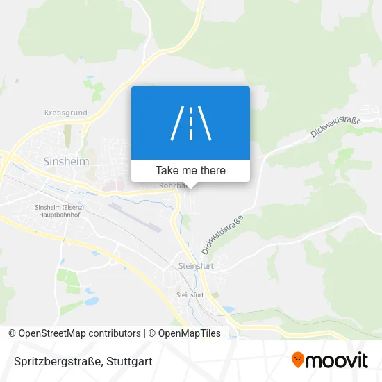 Карта Spritzbergstraße