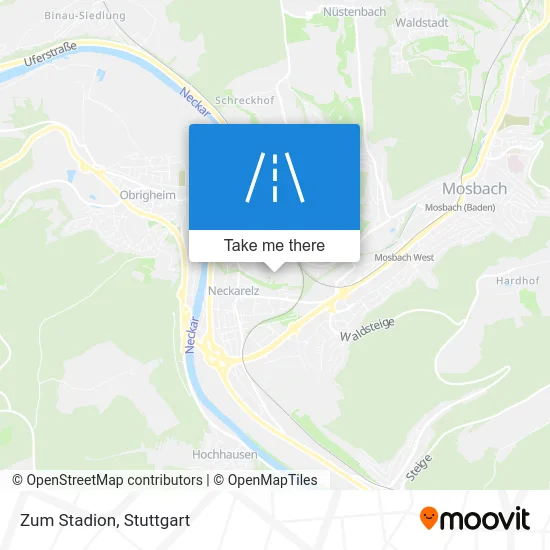 Карта Zum Stadion