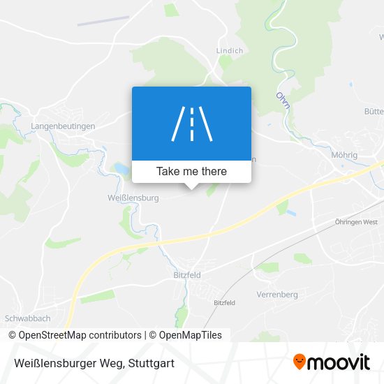 Weißlensburger Weg map