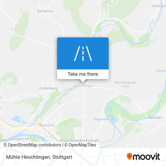 Mühle Heuchlingen map