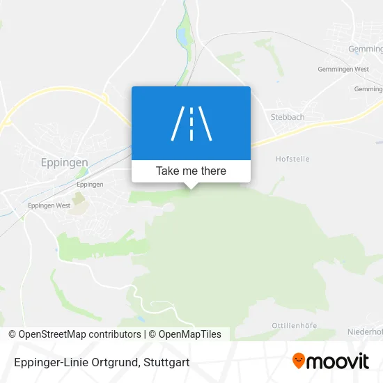 Eppinger-Linie Ortgrund map