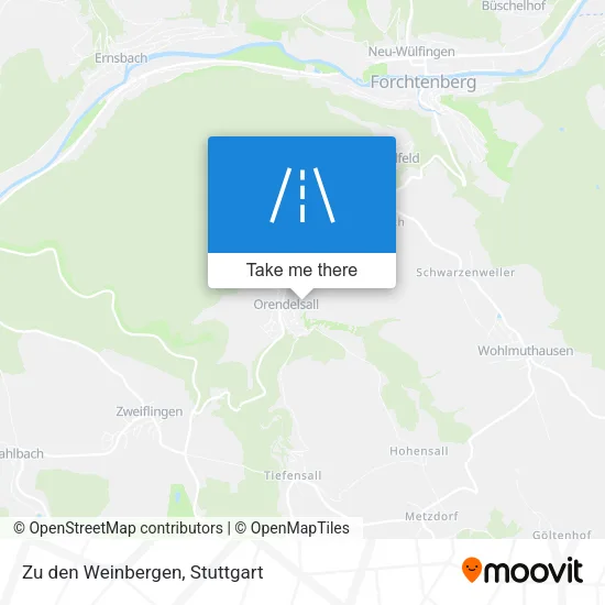Карта Zu den Weinbergen