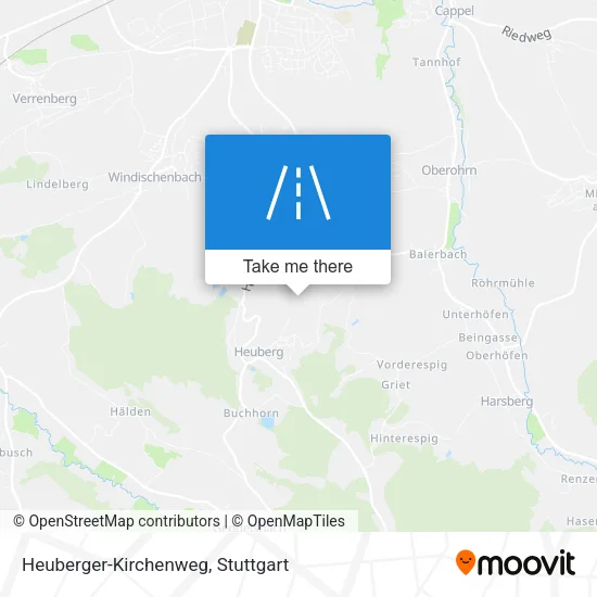 Карта Heuberger-Kirchenweg