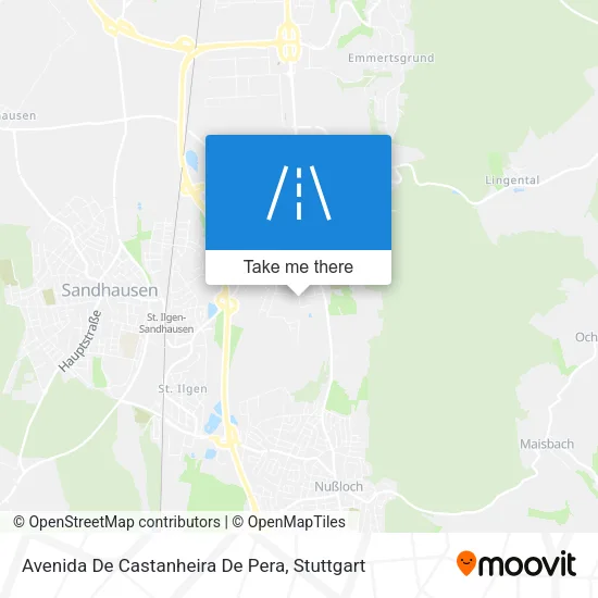 Карта Avenida De Castanheira De Pera