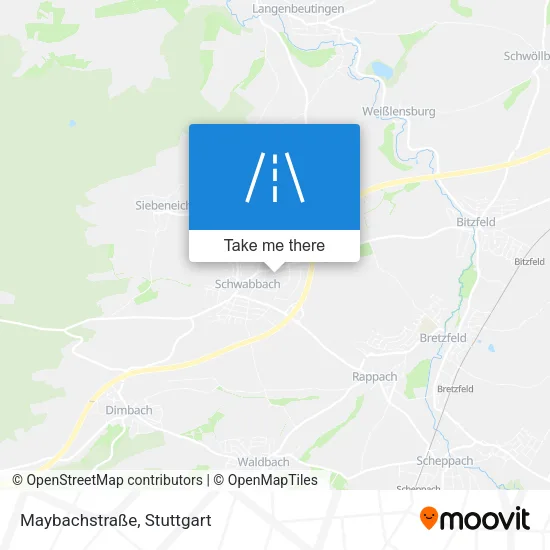 Карта Maybachstraße