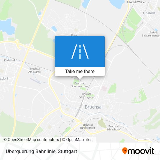 Карта Überquerung Bahnlinie