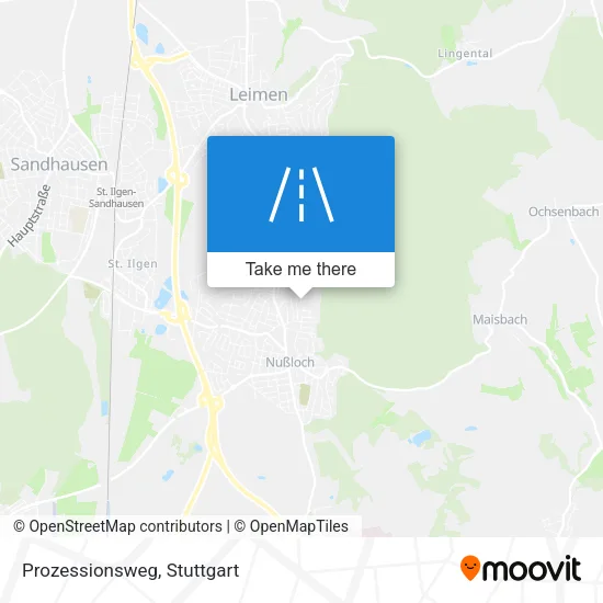 Карта Prozessionsweg