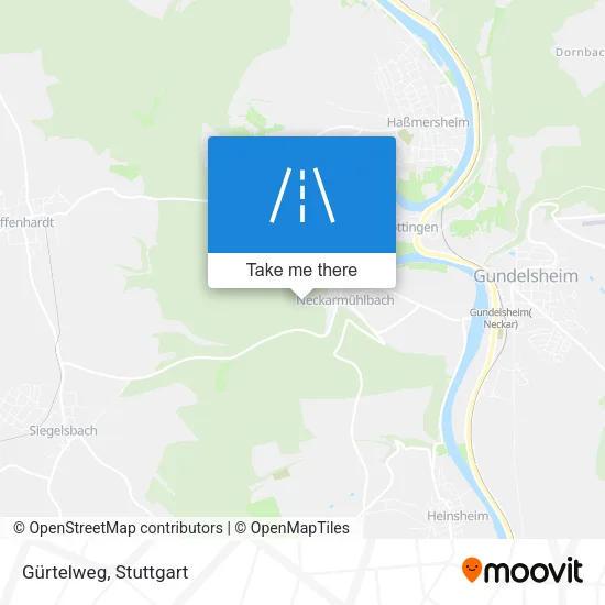 Gürtelweg map
