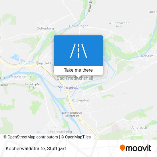 Карта Kocherwaldstraße
