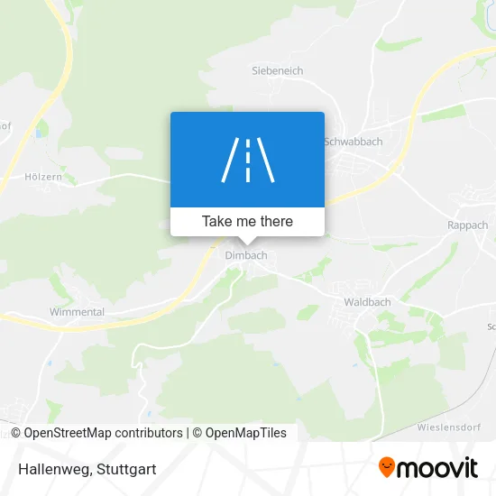 Hallenweg map