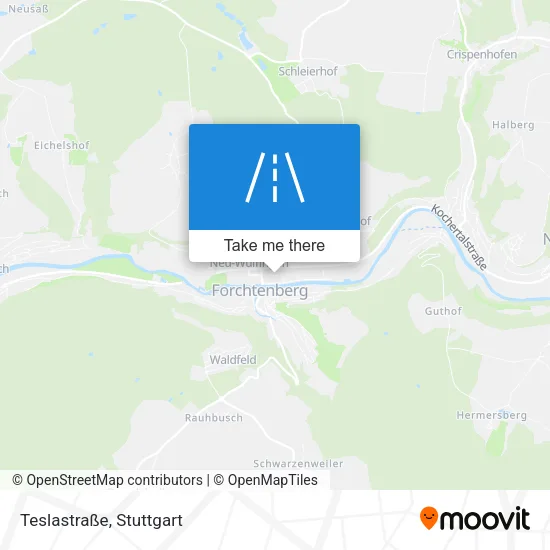 Карта Teslastraße