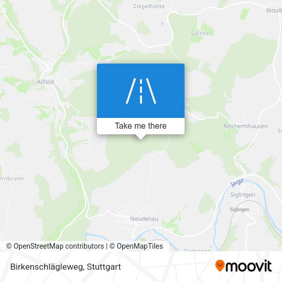 Birkenschlägleweg map