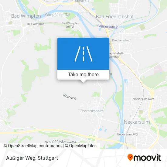 Карта Außiger Weg