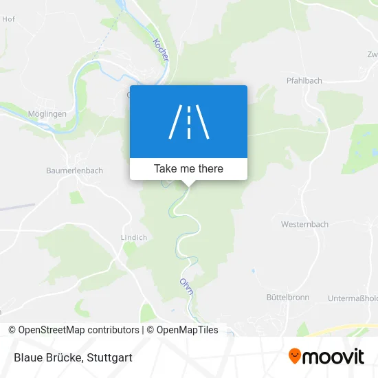 Карта Blaue Brücke